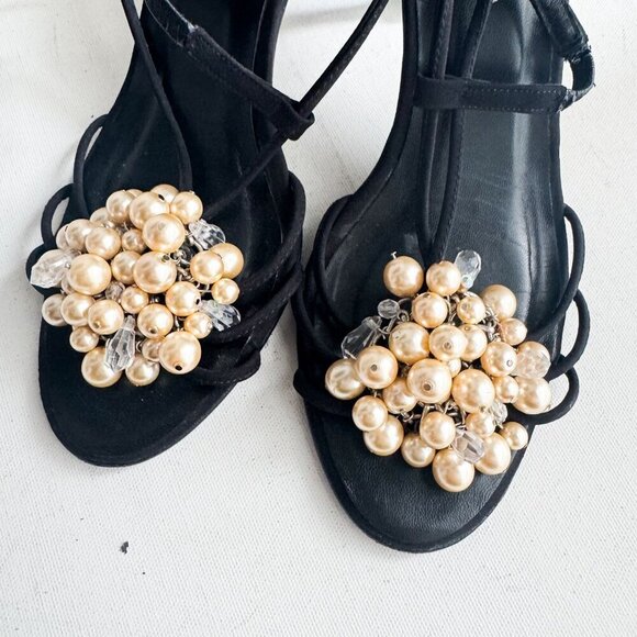 Ramon Tenza Beaded Strappy Heels 8 - Picture 2 of 10